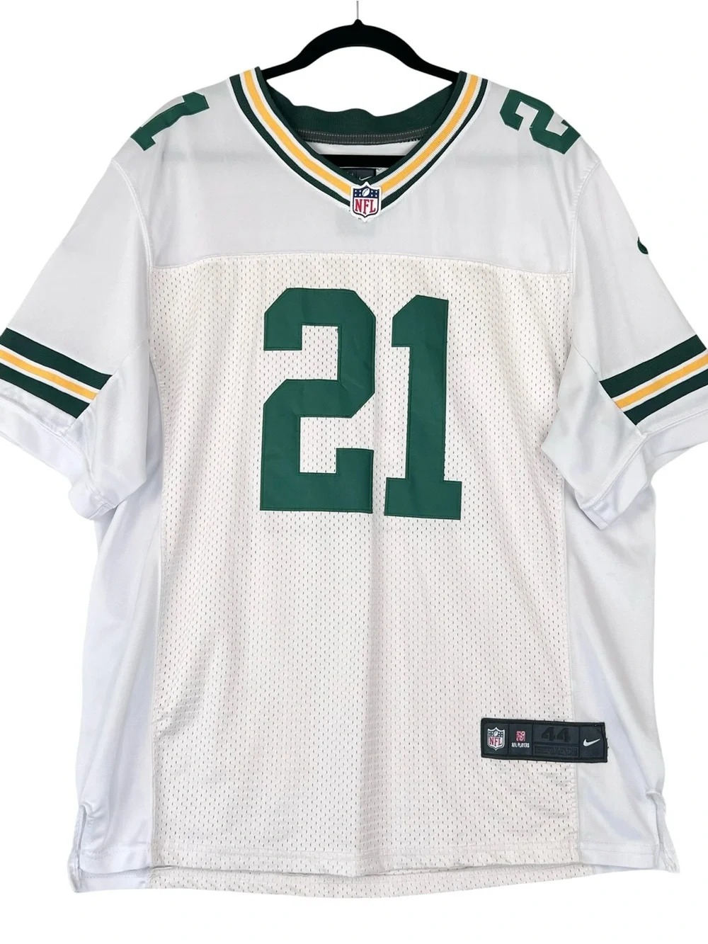 GREEN BAY PACKERS FOOTBALL On Field JERSEY NIKE #21 CLINTON-DIX Sz 44 White